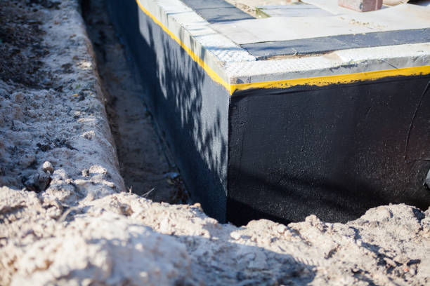 Residential Interior Drainage System installation at a Lawrenceburg, KY home by SJ Waterproofing Pros